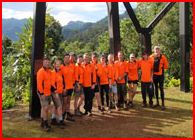 Owers Corner, Kokoda 2008 The 2008 Peacers after completing the 96km Kokoda trek, at Owers Corner.